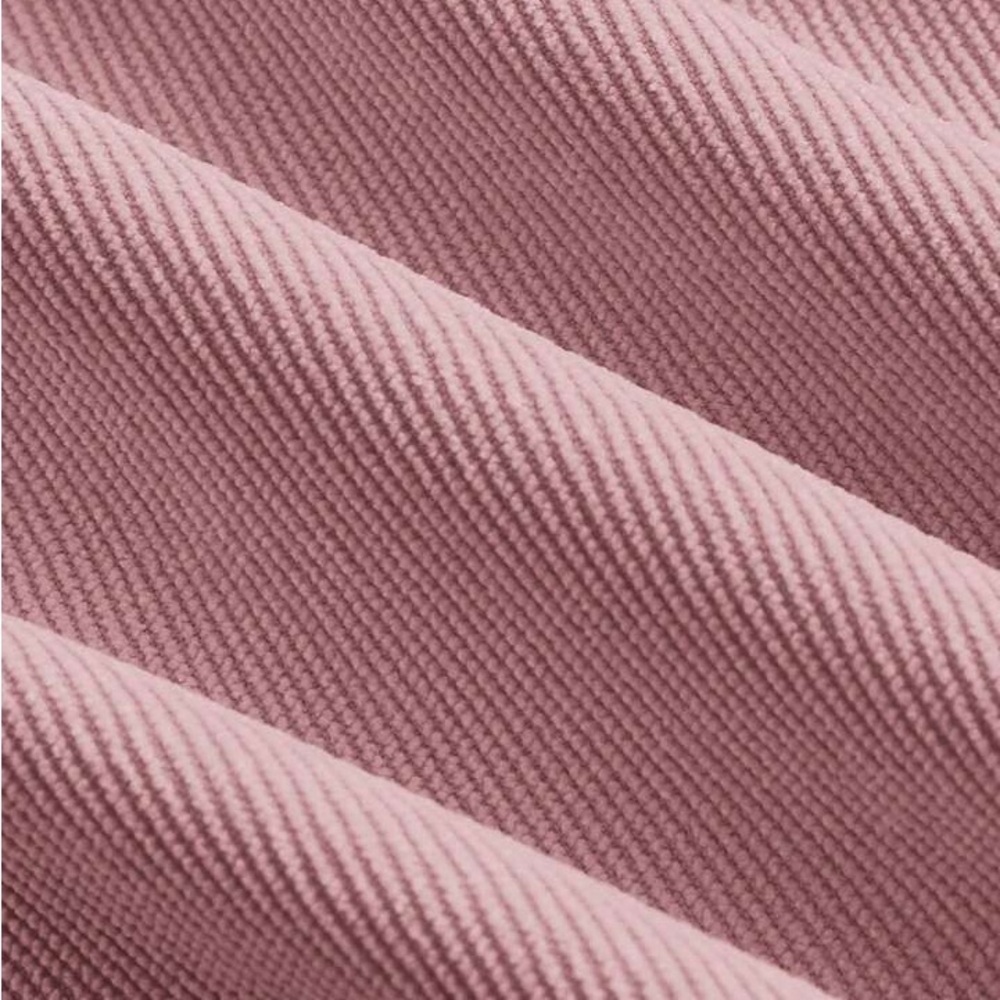 NWT Women’s Stylish High-Waisted Wide-Leg Casual Corduroy Pink Lightweight Pants - Picture 3 of 8